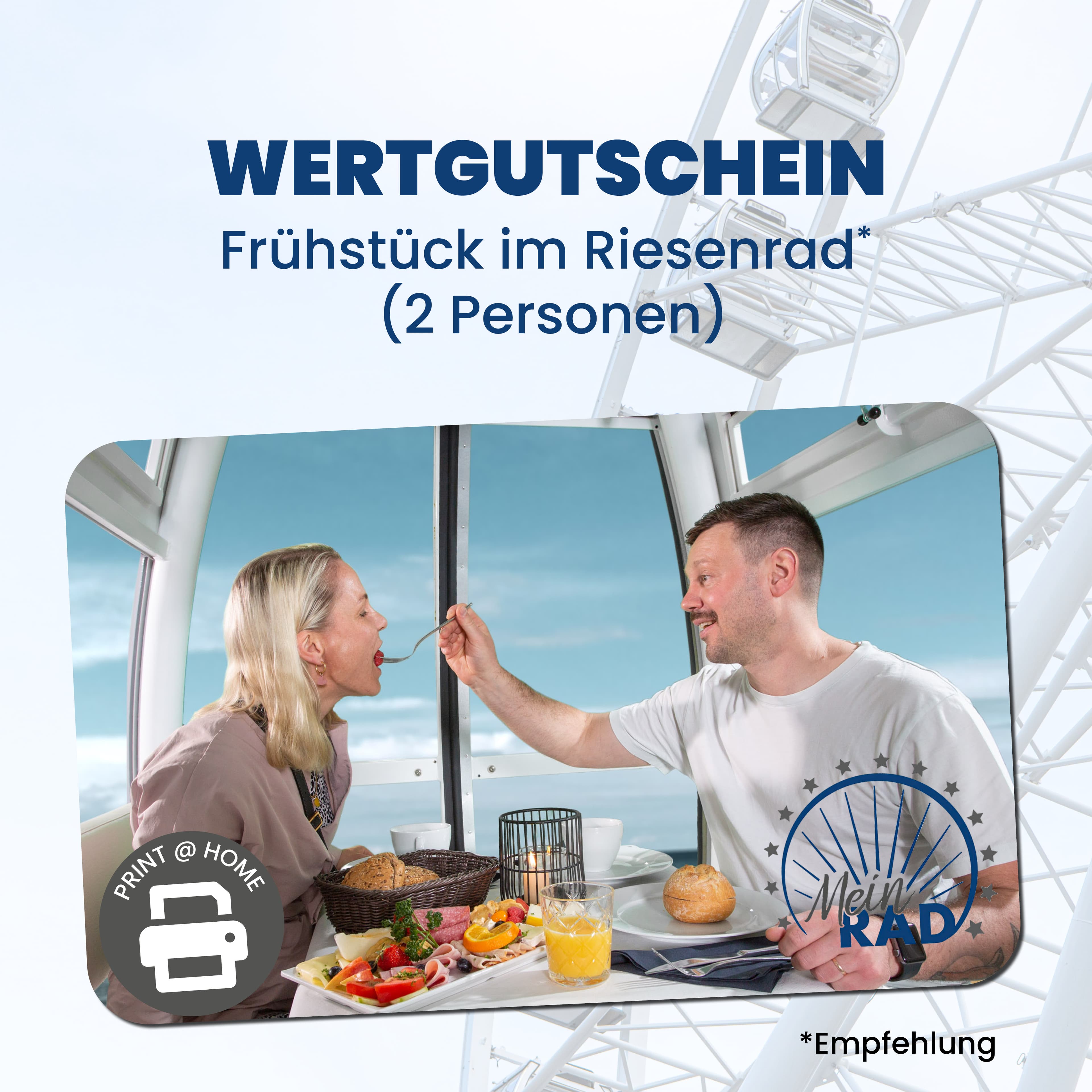 Wertgutschein - Frühstück im Riesenrad – für 2 Personen