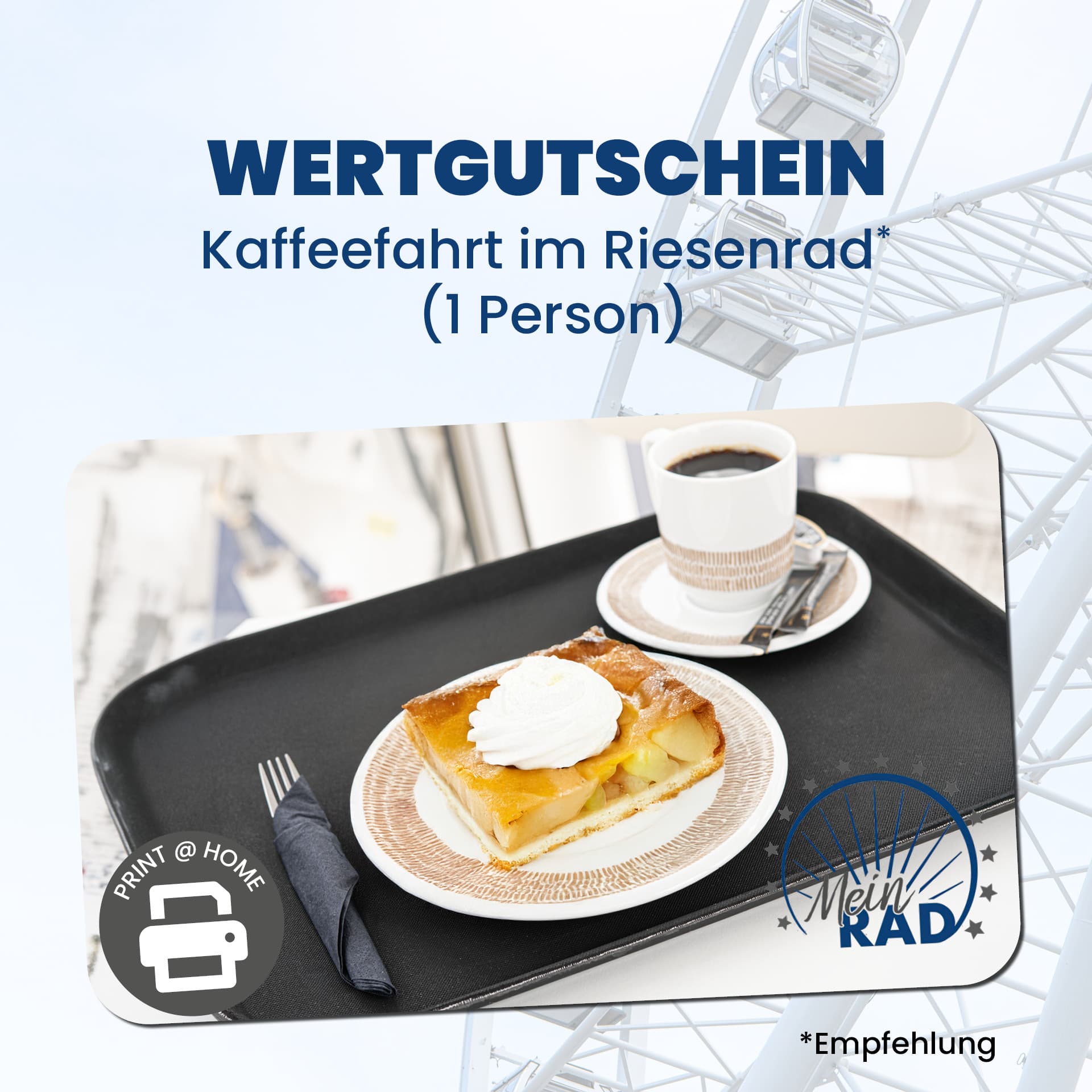 Wertgutschein - Kaffeefahrt im Riesenrad – für 1 Person